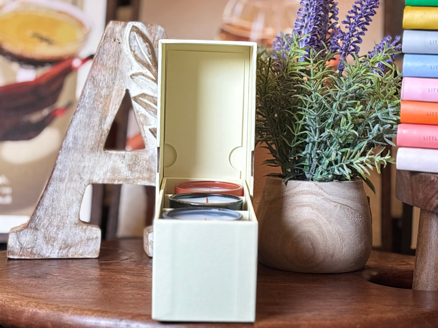 Signature Candle Discovery Box — A curated set of clean luxury scents to explore and gift