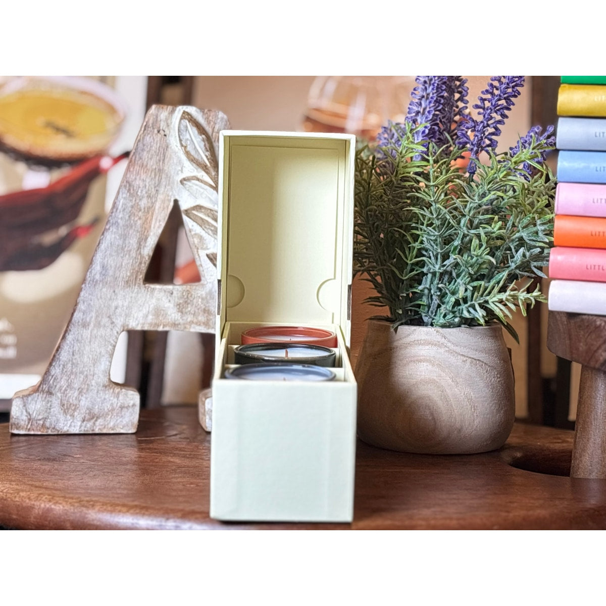 Signature Candle Discovery Box — A curated set of clean luxury scents to explore and gift