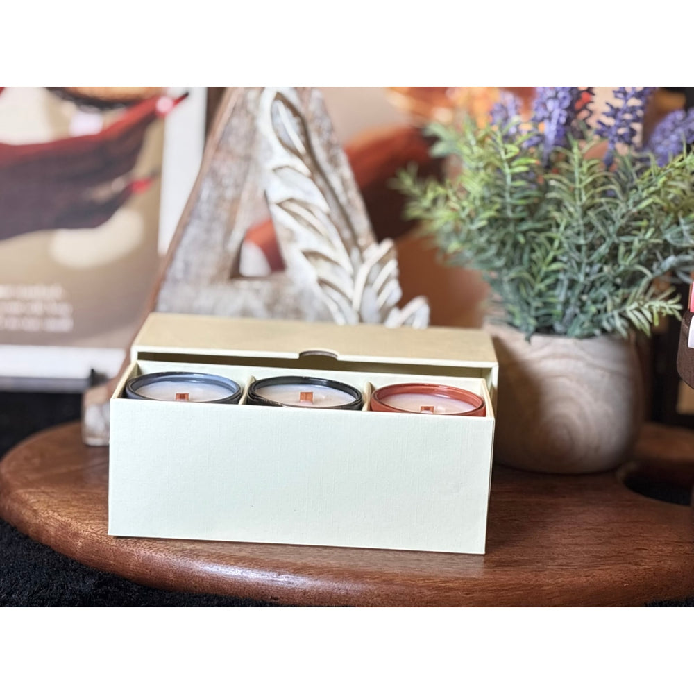 Signature Candle Discovery Box — A curated set of clean luxury scents to explore and gift