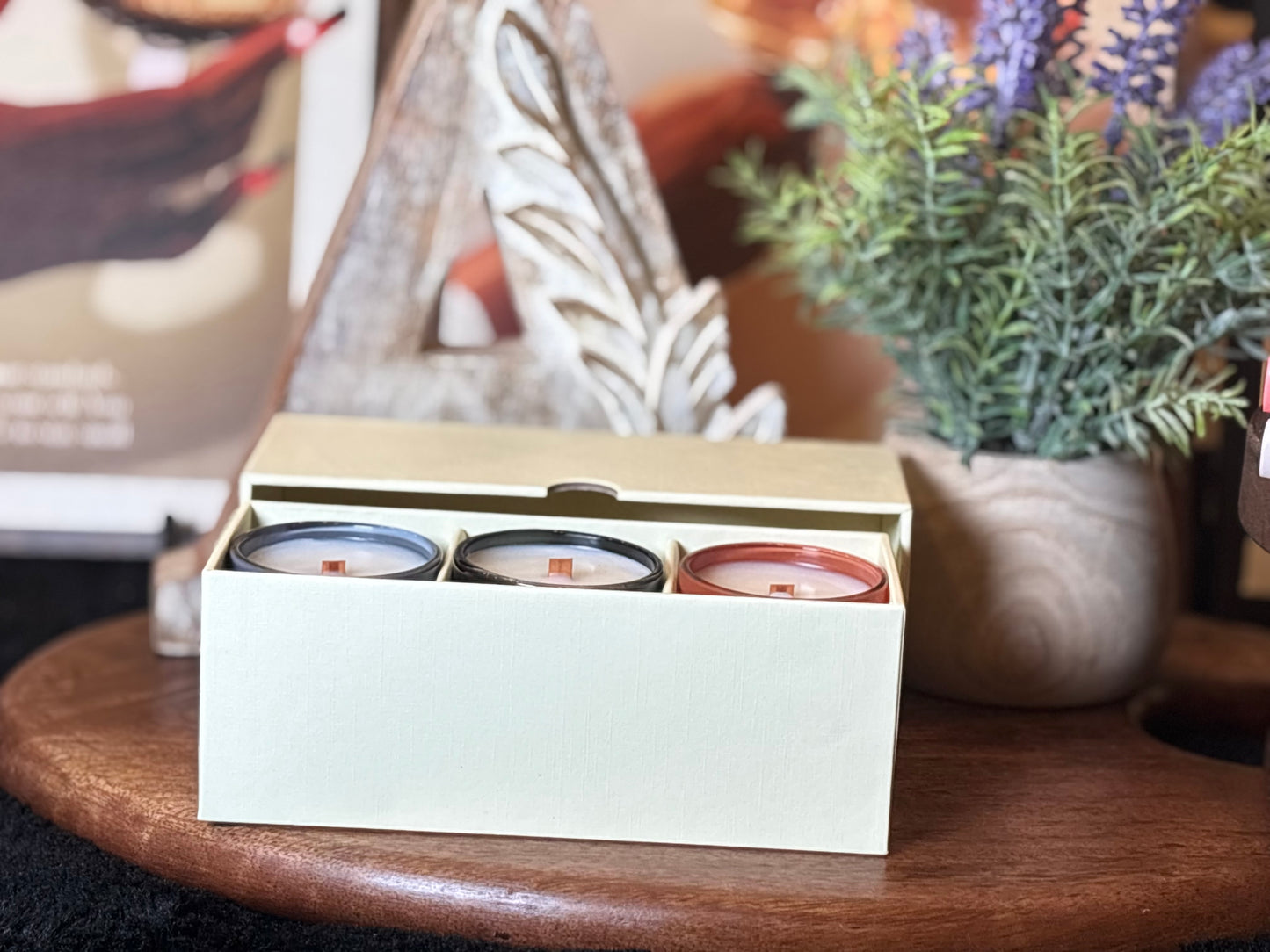 Signature Candle Discovery Box — A curated set of clean luxury scents to explore and gift