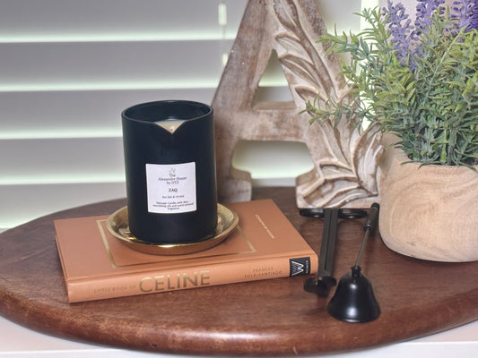 Zaq | Sea Salt & Orchid Massage Candle (8 oz) — A nourishing coconut-soy wax blend that melts into a warm skin moisturizer.
